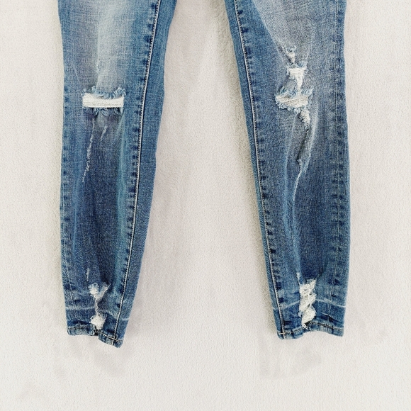 New Good American Good Waist Blue Crop Jeans P3095 - Picture 3 of 10